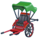 Lunar New Year Rickshaw Stroller